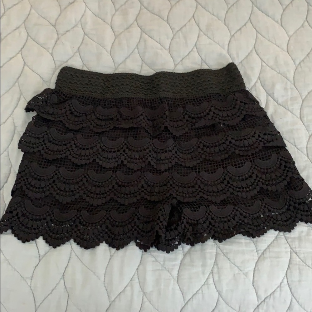 Black Lace Shorts